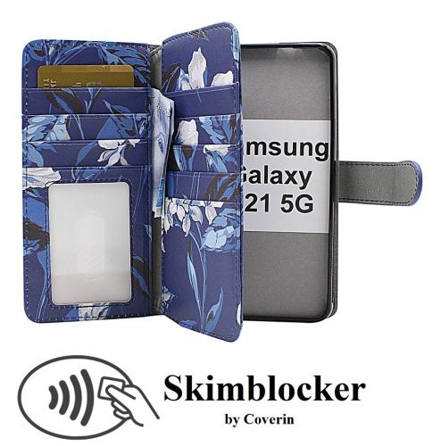 Coverin Skimblocker XL Magnet Designwallet Samsung Galaxy S21 5G (G991B)