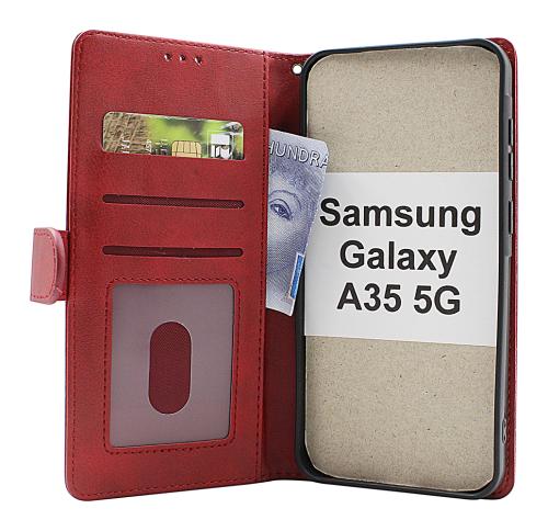 billigamobilskydd.se Zipper Standcase Wallet Samsung Galaxy A35 5G