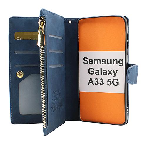 billigamobilskydd.se XL Standcase Luksuskotelo puhelimeen Samsung Galaxy A33 5G (A336B)