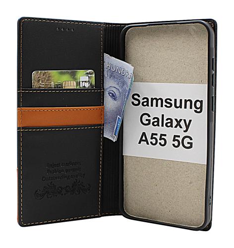 billigamobilskydd.se Samsung Galaxy A55 5G Premium Lompakkokotelo Slim