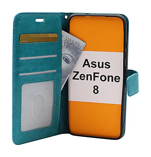 billigamobilskydd.se Crazy Horse Lompakko Asus ZenFone 8 (ZS590KS)