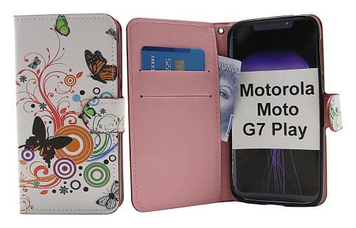 billigamobilskydd.se Kuviolompakko Motorola Moto G7 Play
