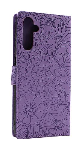 billigamobilskydd.se Flower Standcase Wallet Samsung Galaxy A14 4G / 5G