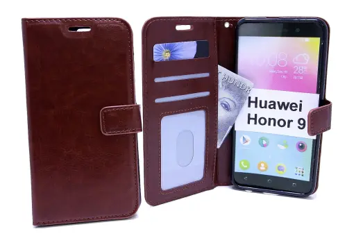 billigamobilskydd.se Crazy Horse Lompakko Huawei Honor 9 (STF-L09)