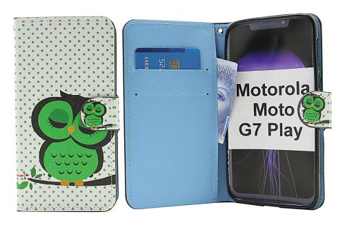 billigamobilskydd.se Kuviolompakko Motorola Moto G7 Play