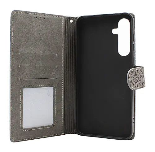billigamobilskydd.se Flower Standcase Wallet Samsung Galaxy A55 5G