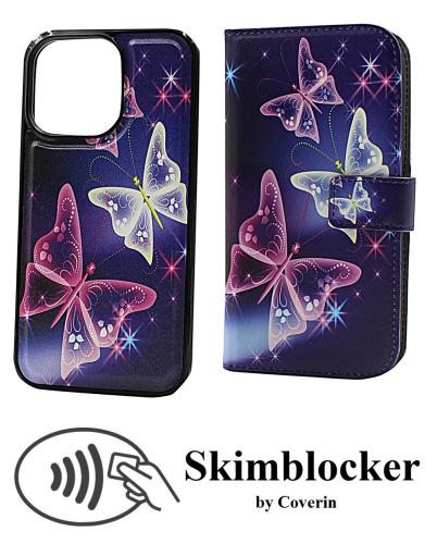 Coverin Skimblocker Design Magneettilompakko iPhone 13 Pro (6.1)