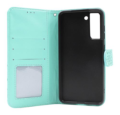billigamobilskydd.se Flower Standcase Wallet Samsung Galaxy S21 FE 5G (SM-G990B)