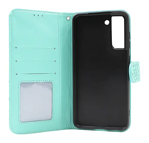 billigamobilskydd.se Flower Standcase Wallet Samsung Galaxy S21 FE 5G (SM-G990B)