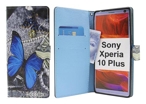 billigamobilskydd.se Kuviolompakko Sony Xperia 10 Plus