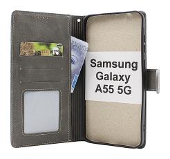 billigamobilskydd.se Flower Standcase Wallet Samsung Galaxy A55 5G