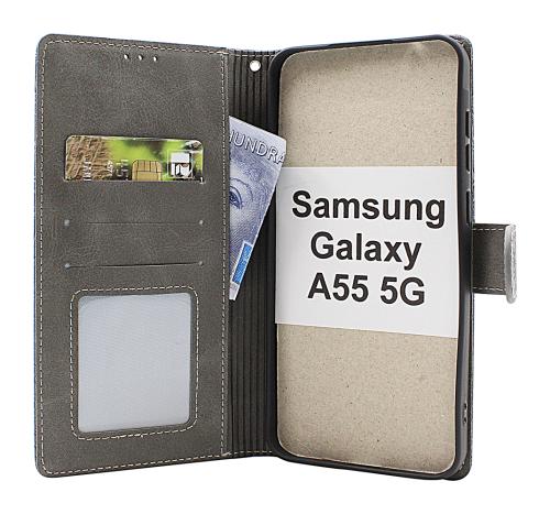 billigamobilskydd.se Flower Standcase Wallet Samsung Galaxy A55 5G