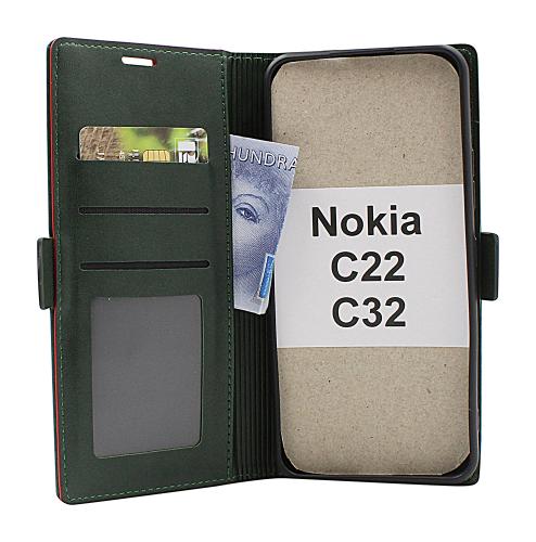 billigamobilskydd.se Luksuskotelo Standcase Wallet Nokia C22 / C32