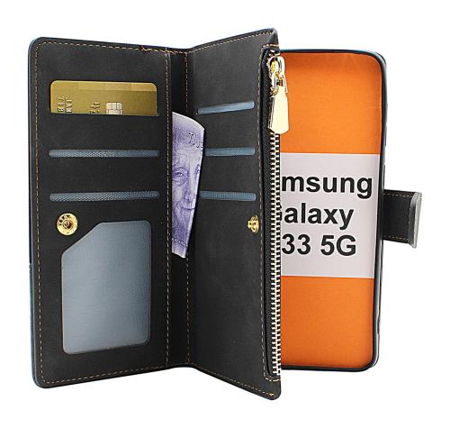 billigamobilskydd.se XL Standcase Luksuskotelo puhelimeen Samsung Galaxy A33 5G (A336B)