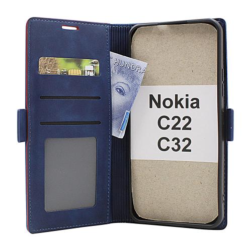 billigamobilskydd.se Luksuskotelo Standcase Wallet Nokia C22 / C32
