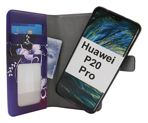 Coverin Skimblocker Design Magneettilompakko Huawei P20 Pro (CLT-L29)