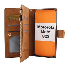 billigamobilskydd.se XL Standcase Luksuskotelo puhelimeen Motorola Moto G22