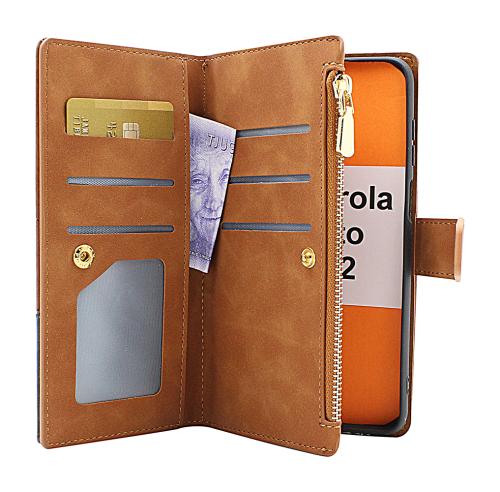 billigamobilskydd.se XL Standcase Luksuskotelo puhelimeen Motorola Moto G22