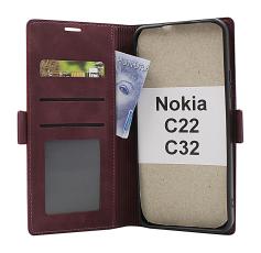 billigamobilskydd.se Luksuskotelo Standcase Wallet Nokia C22 / C32