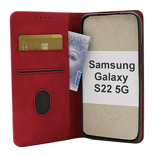 billigamobilskydd.se Fancy Standcase Wallet Samsung Galaxy S22 5G