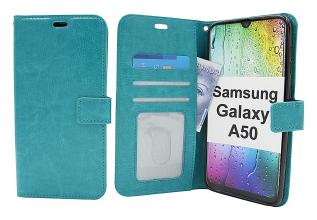 billigamobilskydd.se Crazy Horse Lompakko Samsung Galaxy A50 (A505FN/DS)
