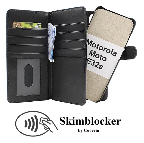 Coverin Skimblocker XL Magnet Wallet Motorola Moto E32s