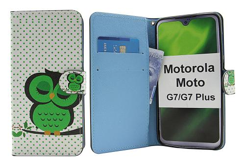 billigamobilskydd.se Kuviolompakko Motorola Moto G7 / Moto G7 Plus