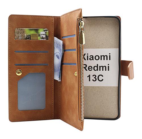 billigamobilskydd.se XL Standcase Luksuskotelo puhelimeen Xiaomi Redmi 13C