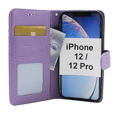 billigamobilskydd.se Flower Standcase Wallet iPhone 12 / 12 Pro (6.1)