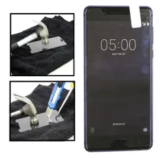 billigamobilskydd.se N&auml;yt&ouml;nsuoja karkaistusta lasista Nokia 5