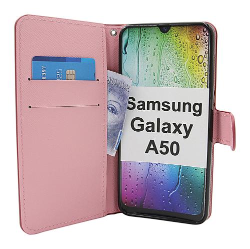 billigamobilskydd.se Kuviolompakko Samsung Galaxy A50 (A505FN/DS)