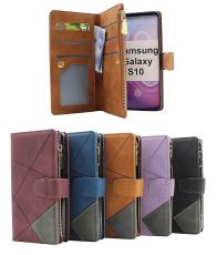 billigamobilskydd.se XL Standcase Luksuskotelo puhelimeen Samsung Galaxy S10 (G973F)