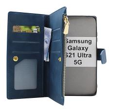 billigamobilskydd.se XL Standcase Luksuskotelo puhelimeen Samsung Galaxy S21 Ultra 5G (SM-G998B)