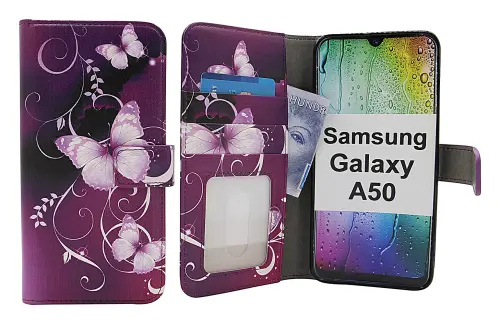 Coverin Skimblocker Design Magneettilompakko Samsung Galaxy A50 (A505FN/DS)
