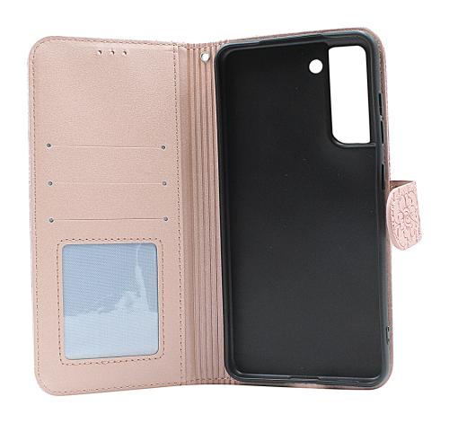 billigamobilskydd.se Flower Standcase Wallet Samsung Galaxy S21 FE 5G (SM-G990B)