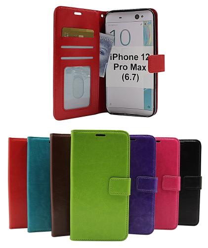 billigamobilskydd.se Crazy Horse Lompakko iPhone 12 Pro Max (6.7)