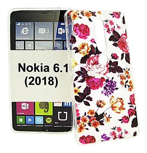 billigamobilskydd.se TPU-Designkotelo Nokia 6 (2018)