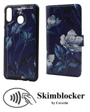 Coverin Skimblocker Design Magneettilompakko Samsung Galaxy M20 (M205F)