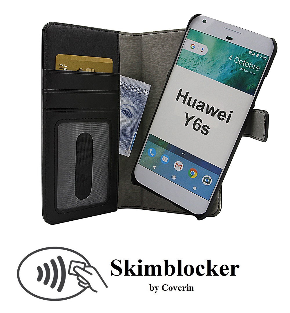 CoverIn Skimblocker Magneettikotelo Huawei Y6s