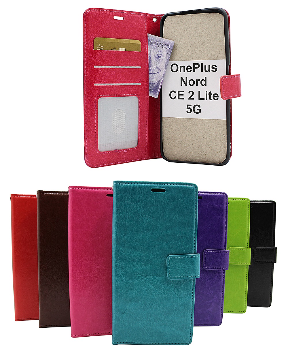 Crazy Horse Lompakko OnePlus Nord CE 2 Lite 5G