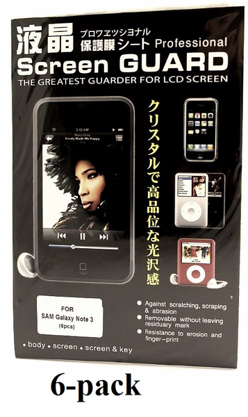billigamobilskydd.se Kuuden kappaleen nytnsuojakalvopakett Samsung Galaxy Note 3 (n9005)
