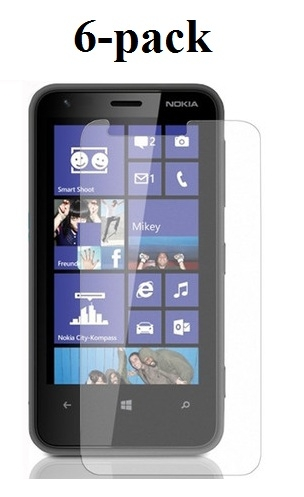 billigamobilskydd.se Kuuden kappaleen nytnsuojakalvopakett Nokia Lumia 620