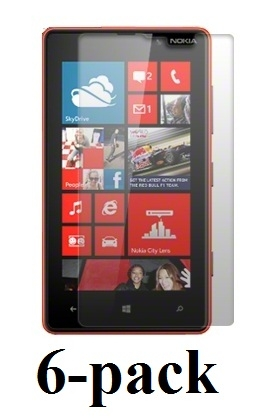billigamobilskydd.se Kuuden kappaleen nytnsuojakalvopakett Nokia Lumia 820