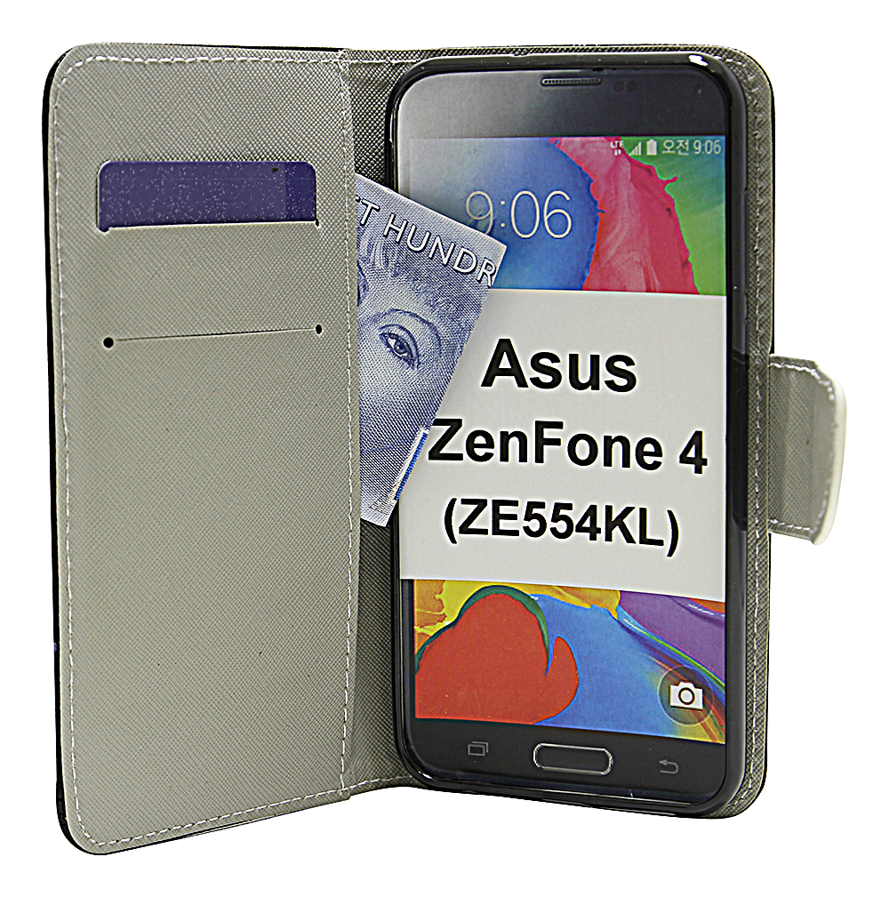 billigamobilskydd.se Kuviolompakko Asus ZenFone 4 (ZE554KL)