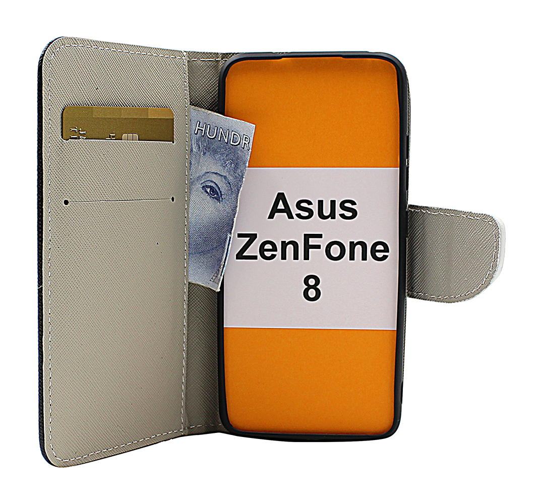 billigamobilskydd.se Kuviolompakko Asus ZenFone 8 (ZS590KS)