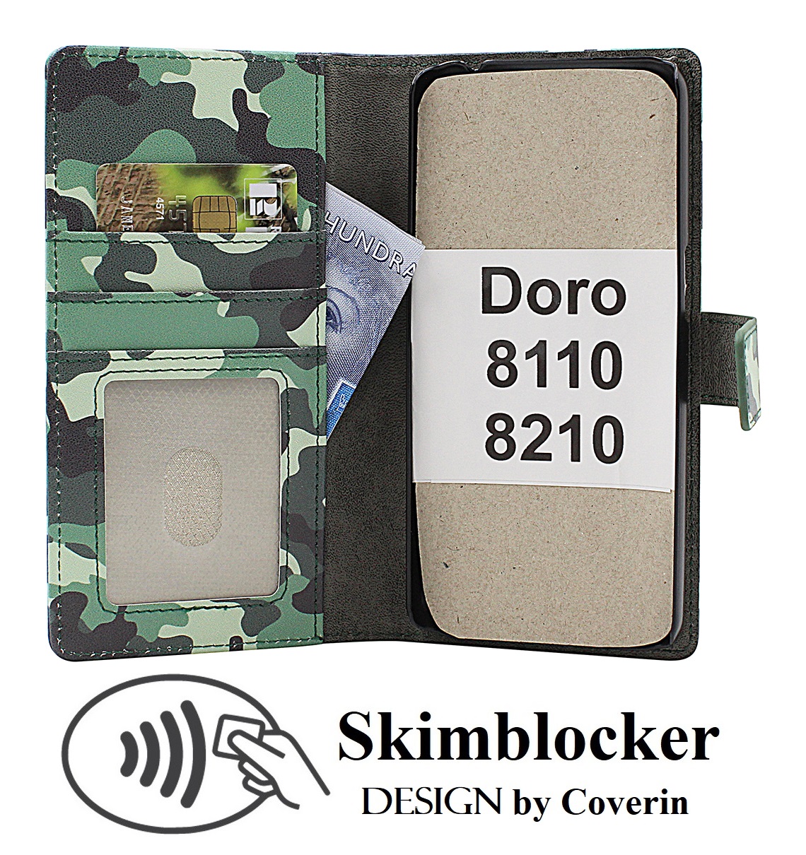 Skimblocker Doro 8110 / 8210 Puhelimen Kuoret Design