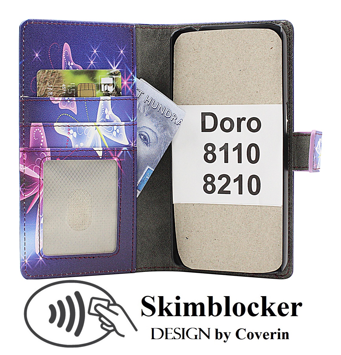 Skimblocker Doro 8110 / 8210 Puhelimen Kuoret Design