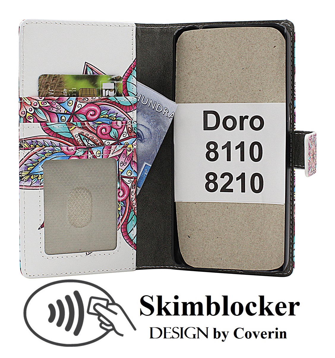 Skimblocker Doro 8110 / 8210 Puhelimen Kuoret Design