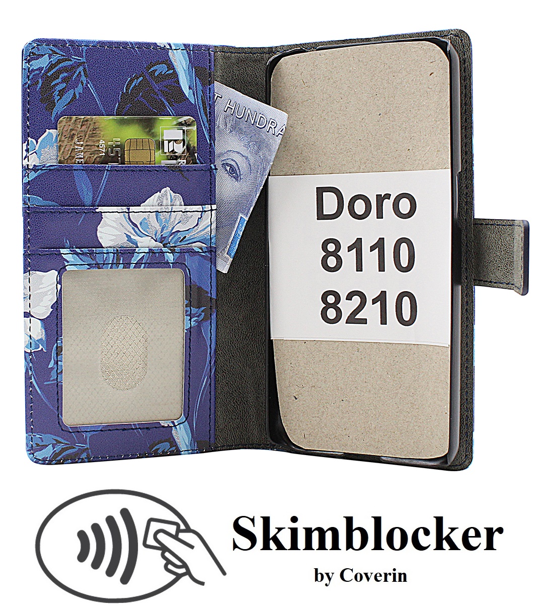 Skimblocker Doro 8110 / 8210 Puhelimen Kuoret Design