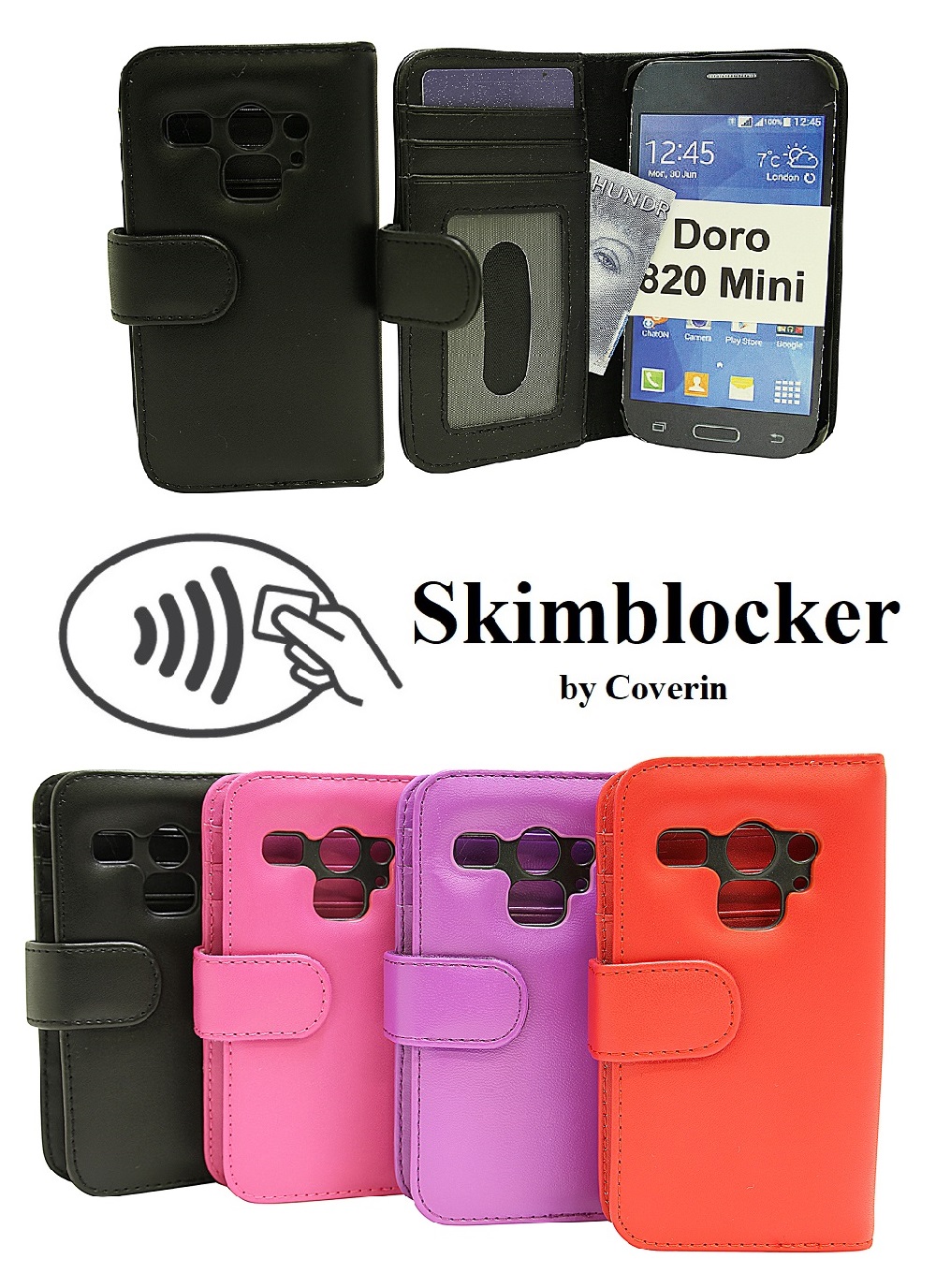 CoverIn Skimblocker Lompakkokotelot Doro Liberto 820 Mini